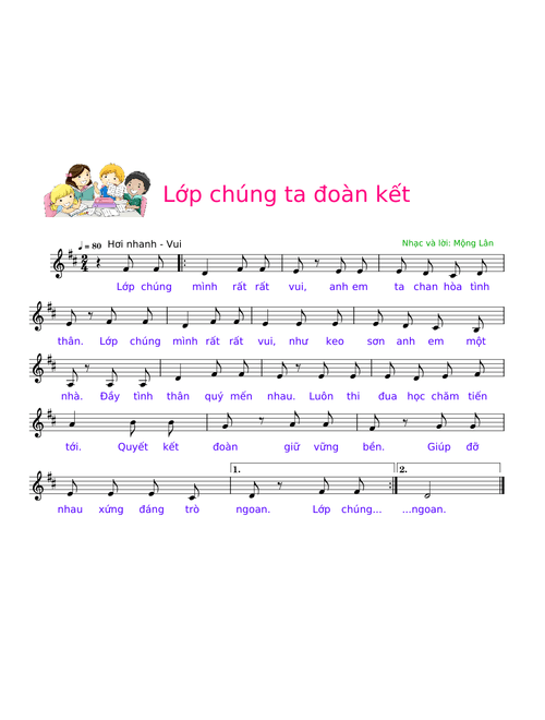 Lớp chúng ta đoàn kết - Mộng Lân