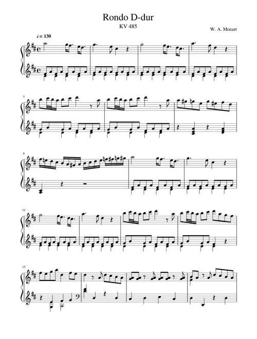 Rondo D-dur