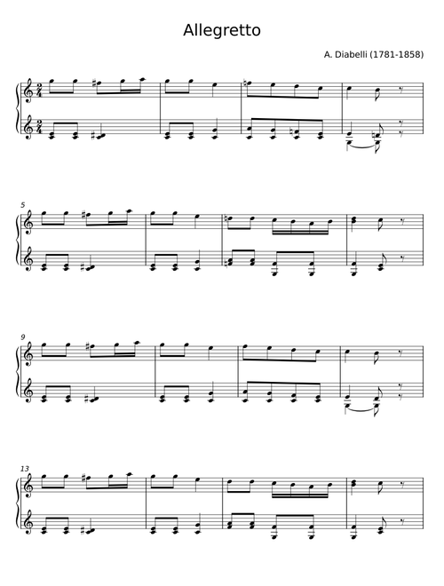 Allegretto - A. Diabelli