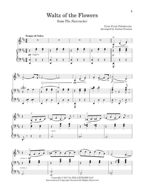 Waltz Of The Flowers - Pyotr Il'yich Tchaikovsky (Violin and Piano)