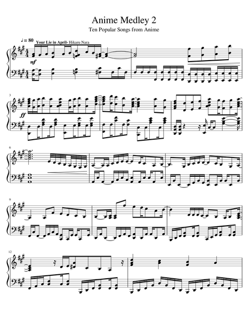 Anime Medley- No. 2