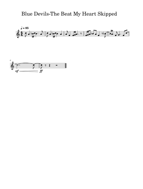 Blue Devils-The Beat My Heart Skipped lower octave