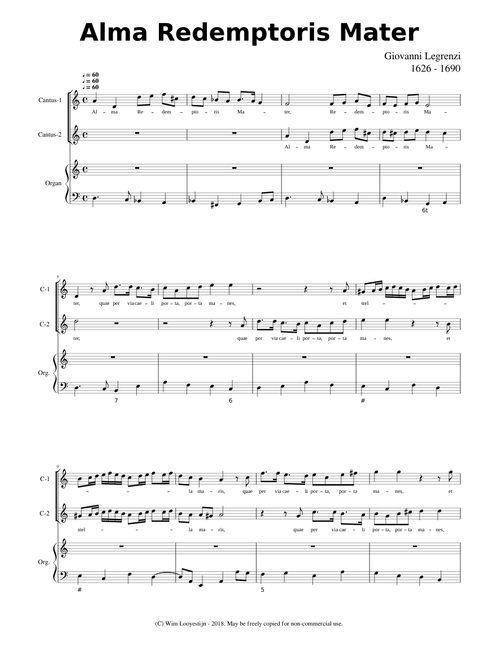 Alma Redemptoris Mater - Giovanni Legrenzi