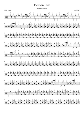 Free Demon Fire by AC/DC sheet music | Download PDF or print on