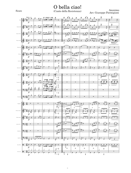 Anonimo - O bella ciao (Banda)