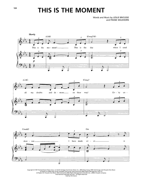 This Is The Moment (from Jekyll & Hyde) (2013 Revival Version) - Frank Wildhorn, Leslie Bricusse (Piano Vocal)