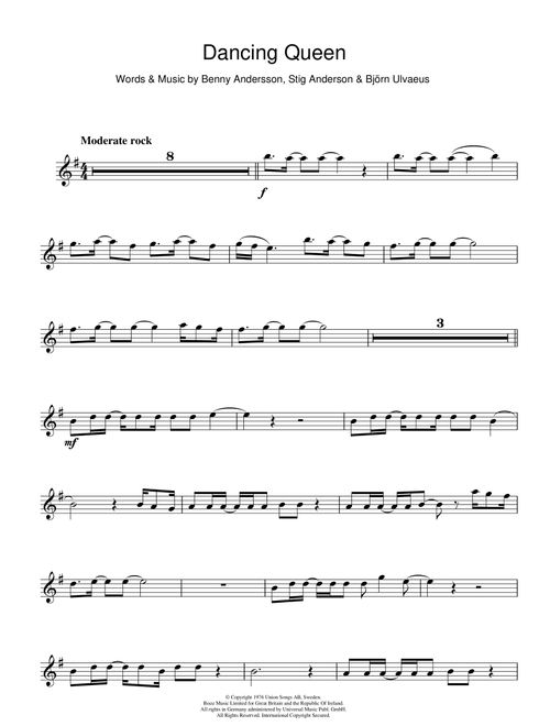 Dancing Queen - ABBA (Alto Sax Solo)