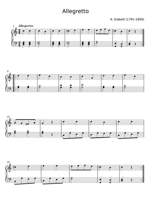 Allegretto - A. Diabelli