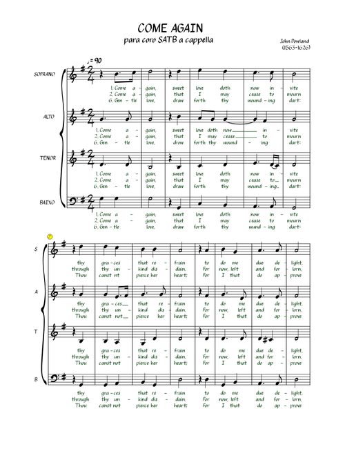 Come Again – John Dowland