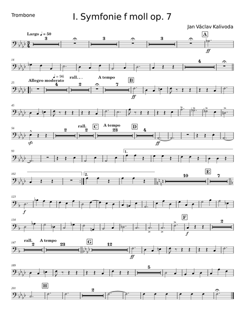 Symfonie f moll op. 7 – Jan Václav Kalivoda