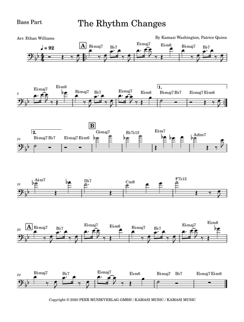 The Rhythm Changes (Arr. Ethan Williams) - Kamasi Washington (Lead Sheet - Fake Book)