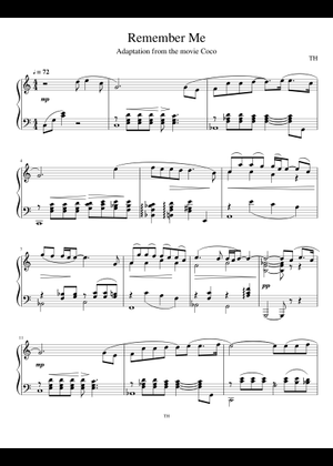 Play Official version of Remember Me Sheet Music by Kristen