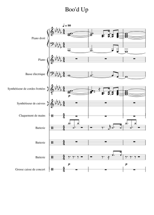 Boo'd Up – Ella Mai Sheet Music for Trombone, Tuba, Trumpet other ...