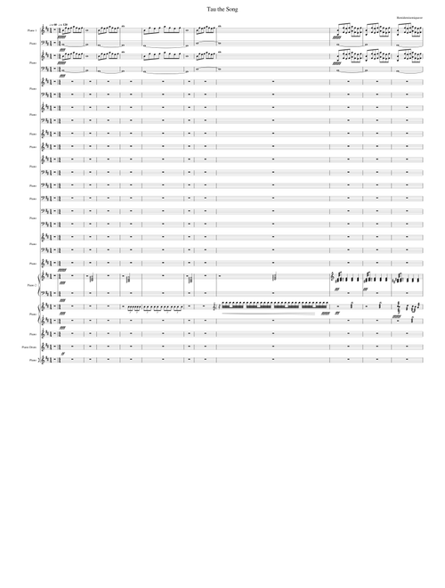 BLACK MIDI - Tau the Song - 6.28 MILLION NOTES