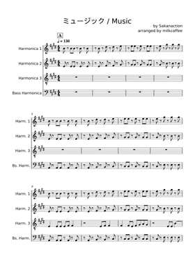 Free ミュージック by Sakanaction (サカナクション) sheet music