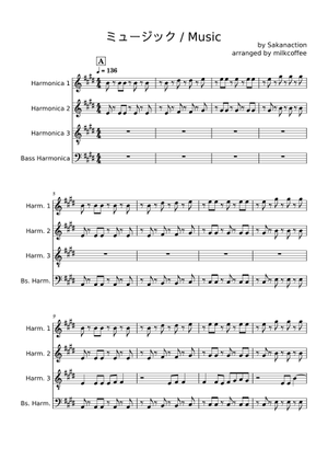 ミュージック サカナクション / Music by Sakanaction Sheet Music for