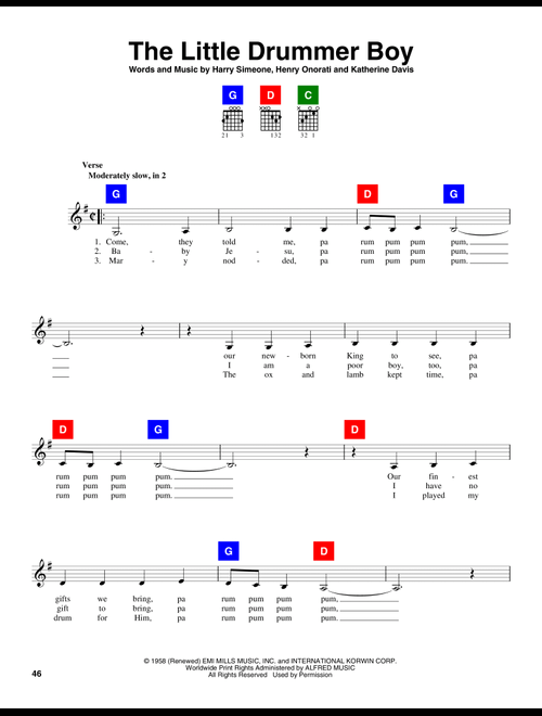 The Little Drummer Boy - Travis Perry (ChordBuddy)