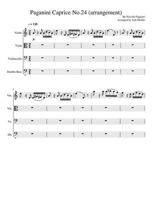 Paganini Caprice No.24 (arrangement)