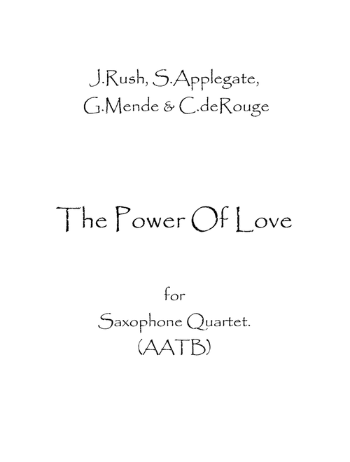 The Power Of Love (Arr. Spence Bundy) - Air Supply (Woodwind Ensemble)