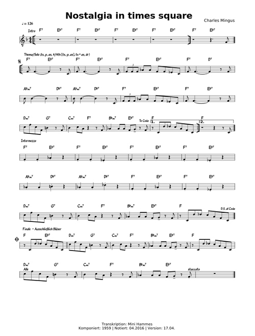 Charles Mingus - Nostalgia in times square