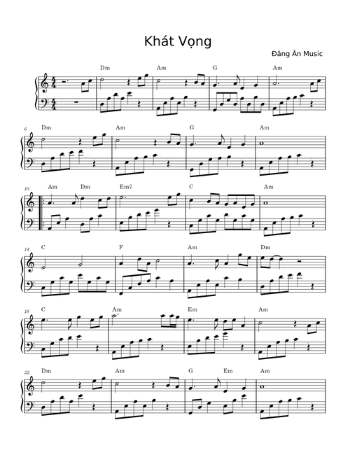 Khát Vọng- Nhạc Hoa