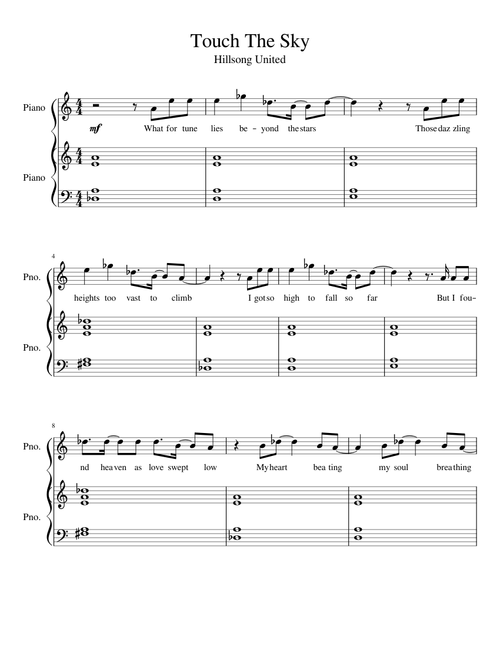 Touch The Sky - Hillsong United - Uncompleted