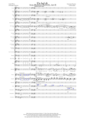 Free Madama Butterfly, Sc 74 by Giacomo Puccini sheet music