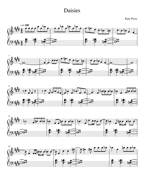 Daisies - Katy Perry