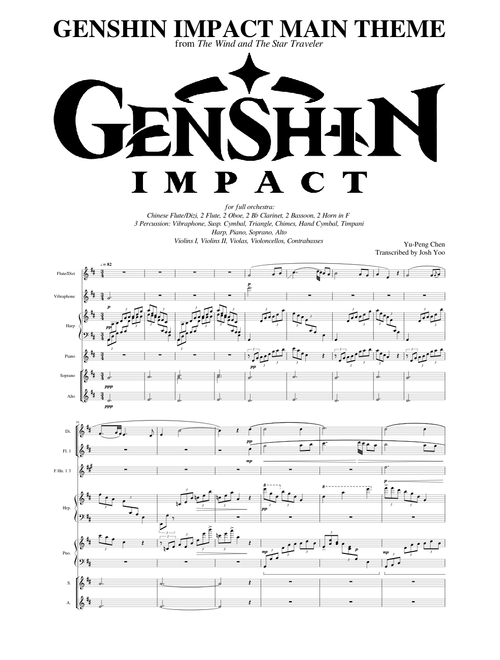 Genshin Impact Main Theme - Complete Orchestral Transcription
