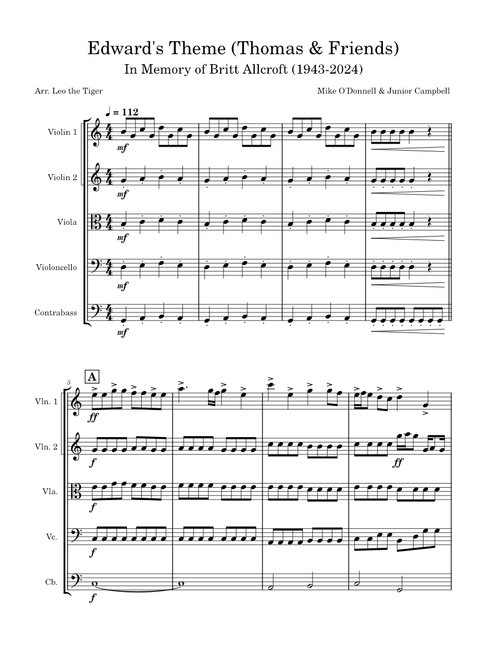 Thomas the Tank Engine - Edward's Theme (Updated Strings)