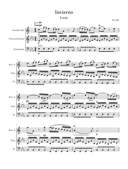 Largo from winter – Antonio Vivaldi