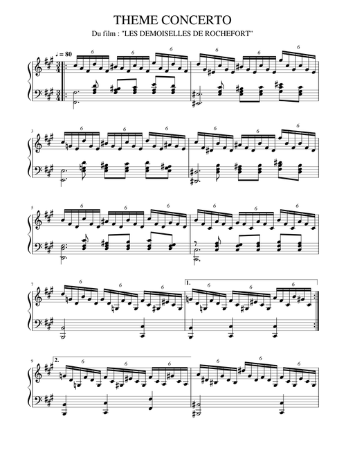 CONCERTO : Les demoiselles de Rochefort