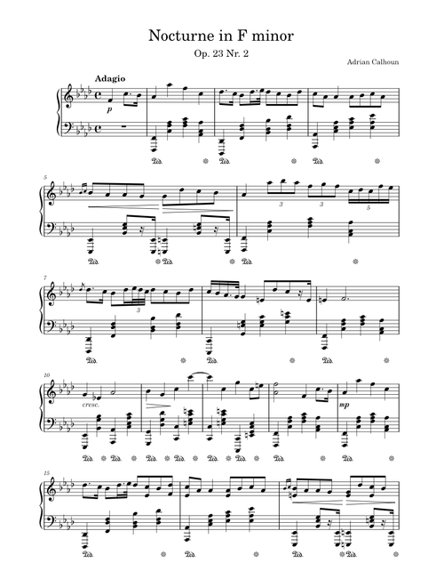 Nocturne in F minor Op. 23 Nr. 2