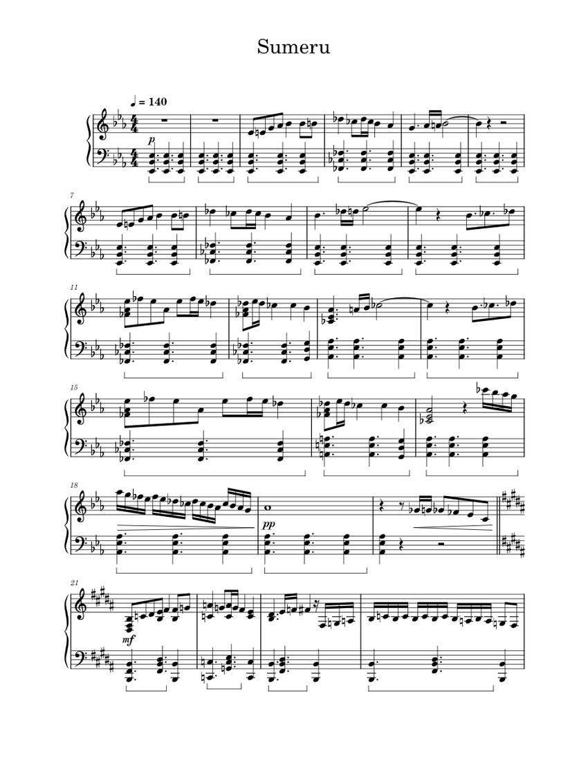 Sumeru Sheet Music For Piano Solo Musescore sumeru-sheet-music-for-piano-solo-musescore
