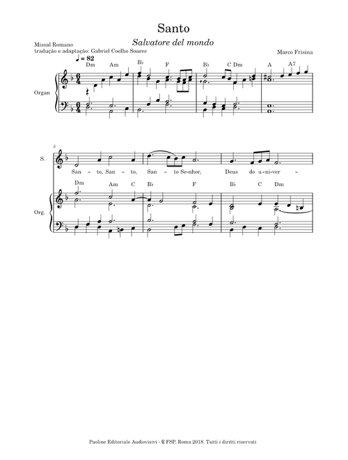 Santo (Salvatore del mondo) – Marco Frisina (Português)