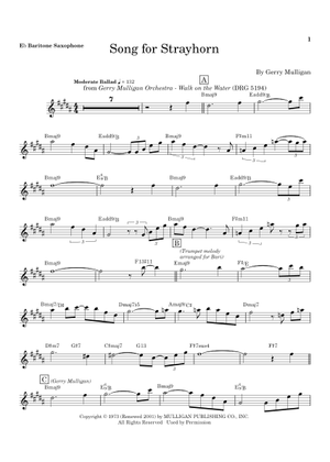 Play Official version of Song For Strayhorn Sheet Music by Gerry
