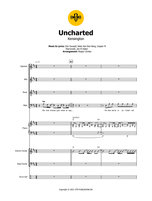 Uncharted (Arr. Rogier Ijmker) - Kensington (Choral, SATB divisi)