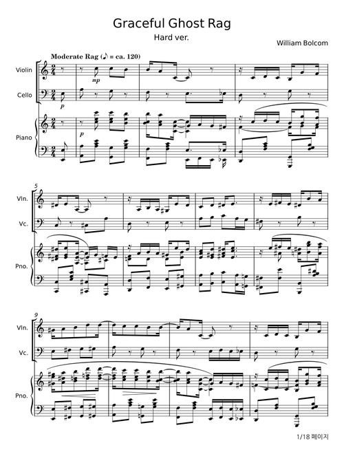 Graceful Ghost Rag - William Bolcom