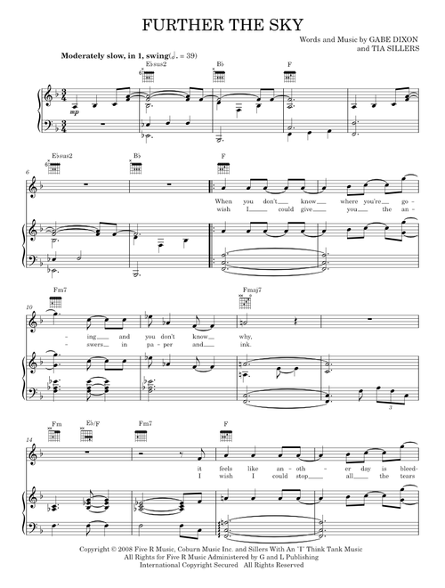 Further The Sky - The Gabe Dixon Band (Piano-Vocal-Guitar)