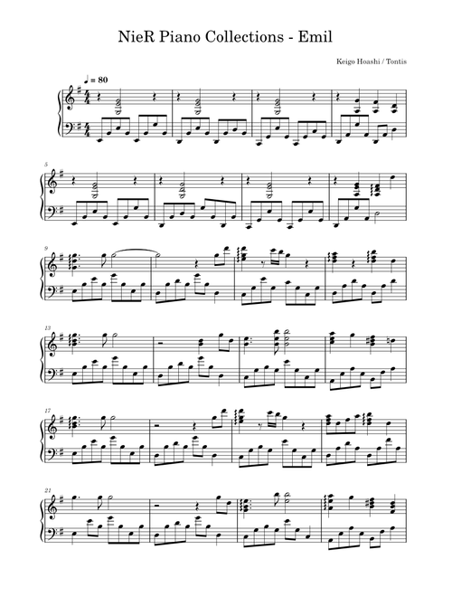 NieR Piano Collections - Emil