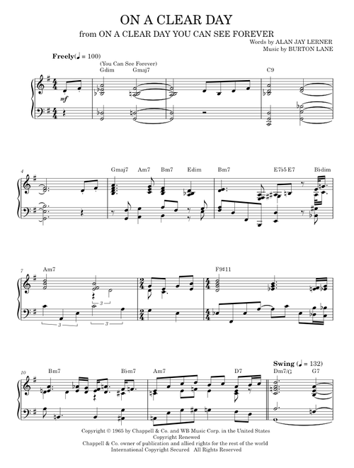 On A Clear Day (You Can See Forever) - Bill Evans, Engelbert Humperdinck (Piano Solo)