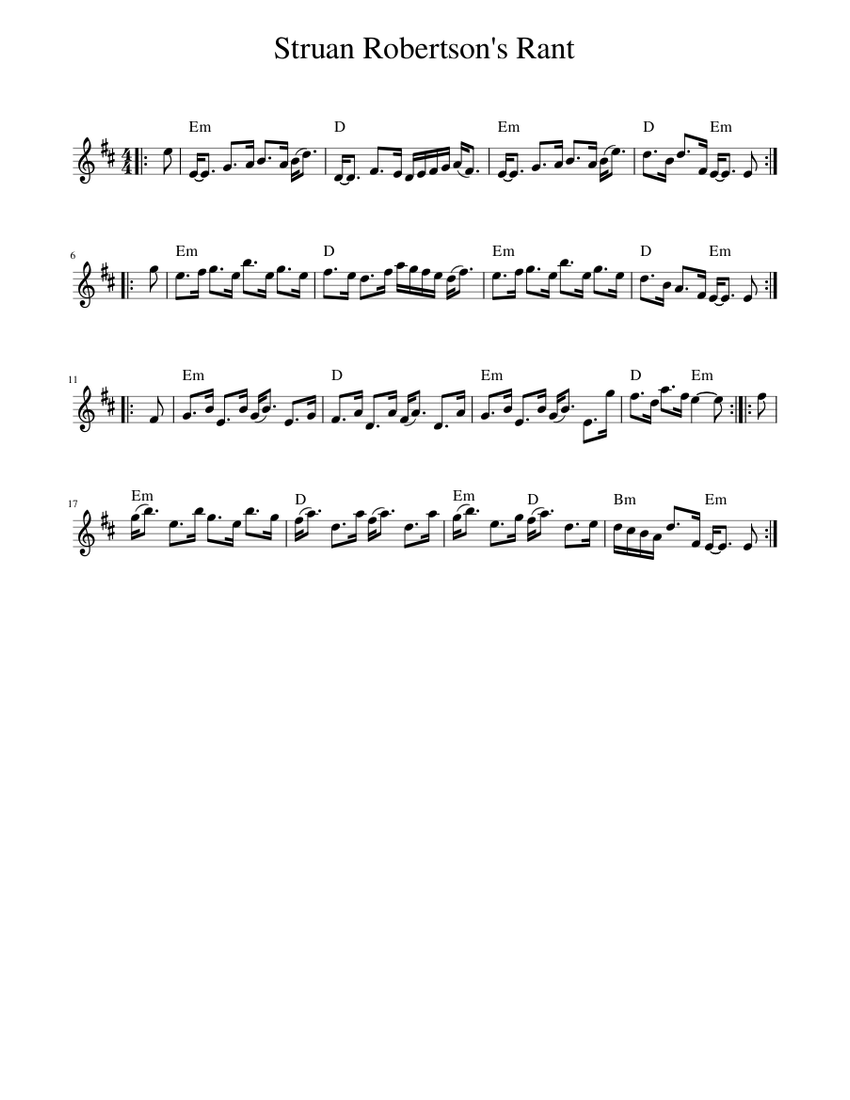 Piano Rant Layout Struan Robertson's Rant Sheet music for Piano (Solo) Easy | Musescore.com