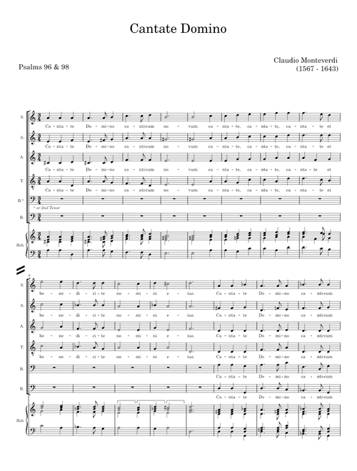 Cantate Domino - Claudio Monteverdi
