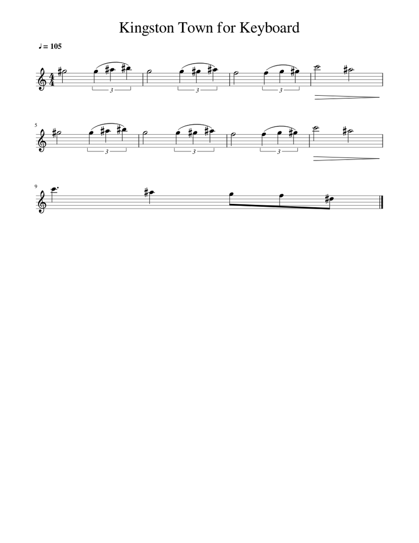 【在庫限り】 Kingston (Solo Piano for Music Sheet Intro Keyboard for Town 