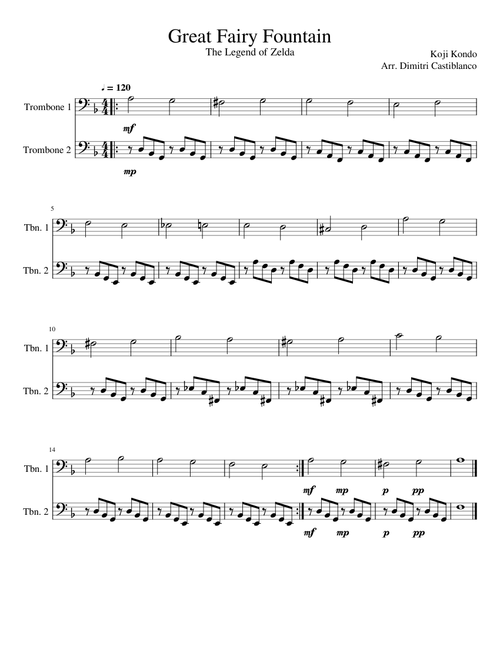 Great Fairy Fountain Trombone Duet