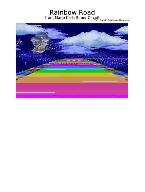 Rainbow Road - Mario Kart: Super Circuit