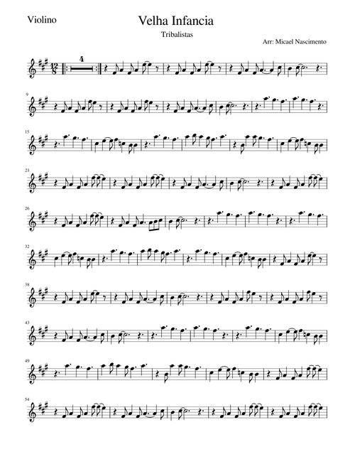 Velha Infancia (Tribalistas) - Violino