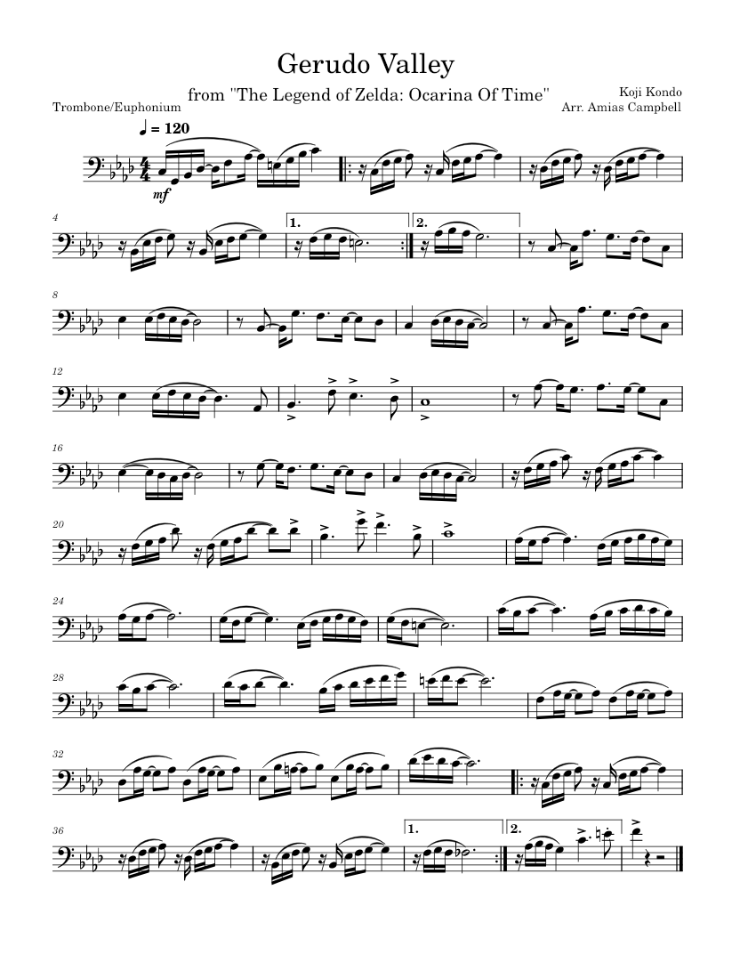 the-legend-of-zelda-gerudo-valley-arr-for-trombone-euphonium-sheet