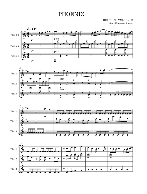 BURNOUT SYNDROMES - Phoenix (violin)