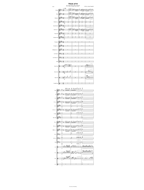 Thick of It - KSI | Marching Band Arrangement